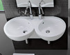 Wall mounted wash basin Hatria You & Me Y0HF Contemporary / Modern