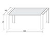 Dining table Dall’Agnese Spa Complementi CTAG02127 Contemporary / Modern
