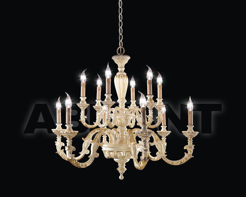 Buy Сhandelier Renzo del Ventisette & C. S.A.S Legno L 14299/6+6