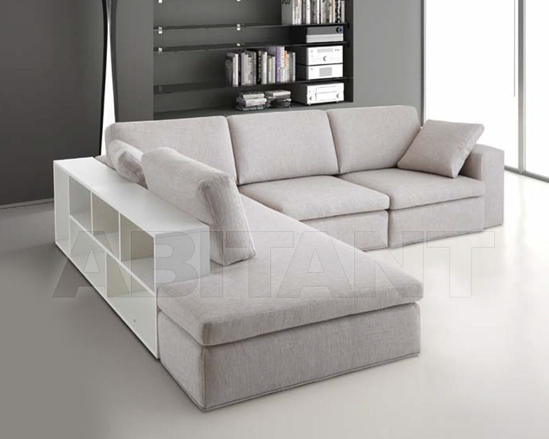 Buy Sofa shift Samoa S.r.l. Divani shift PEN. ANG. C/POUFF E LIBR. DX/SX CM 238+DIVANO LATERALE DX/SX CM 170