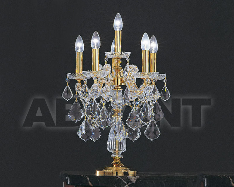 Buy Table lamp Asfour Crystal Crystal 2013 TL 1569/5+1 GOLD