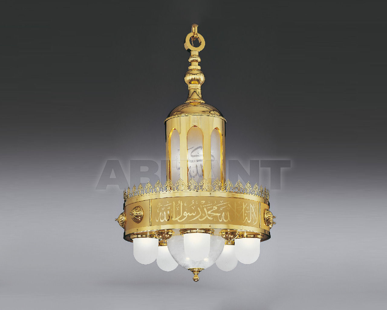 Buy Сhandelier Asfour Crystal Crystal 2013 CH S. ZEINAB 67 * 135 Glass Gold Without Lamps