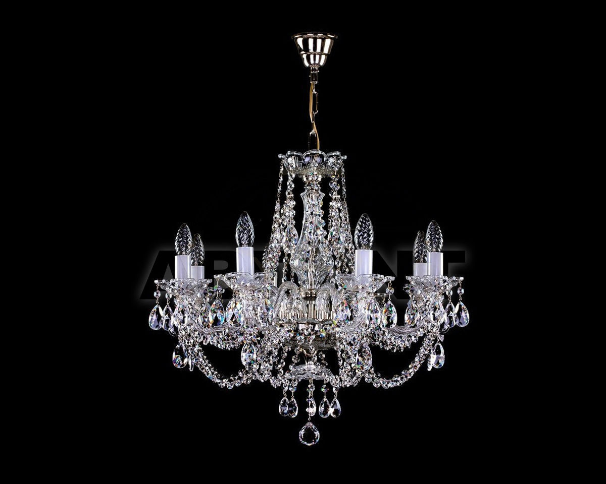 Buy Сhandelier Anja III Art Glass 2014 ANJA VIII Nickel