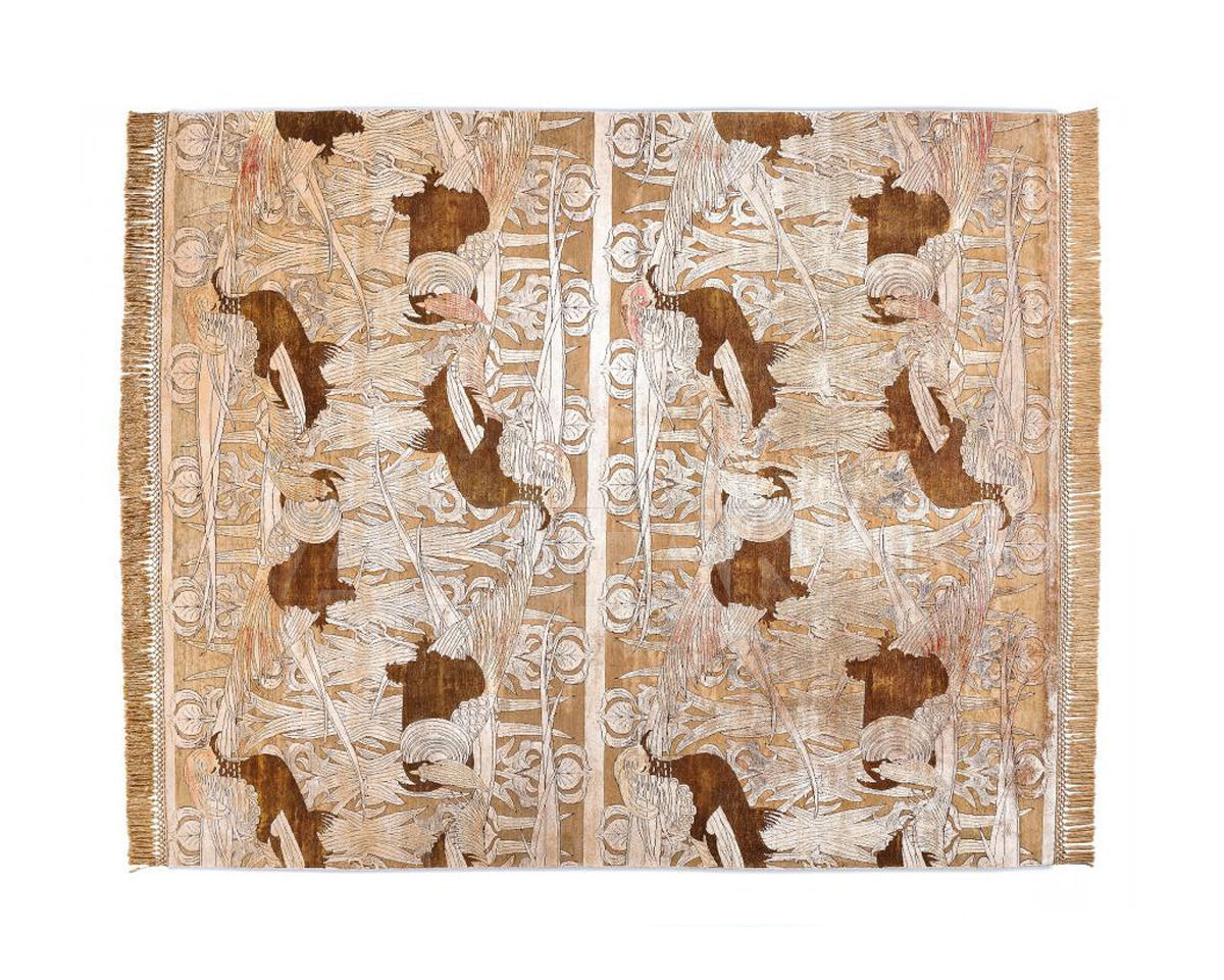 Buy Designer carpet Rug Star Oxidized Belle Époque Pearl | Original | SilkFringes