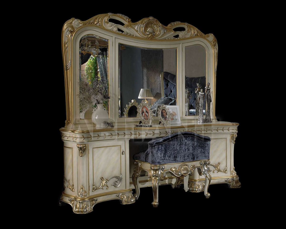 Buy Toilet table Moblesa Gran Moble S.L. Dormitorio Gold DRESSING TABLE 222 + MIRROR FOR DRESSING TABLE 