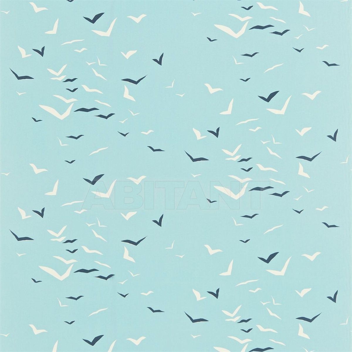 Buy Interior fabric  FLIGHT Powder Blue Chalk and Indigo  Style Library MELINKI ONE FABRICS NMEL120066