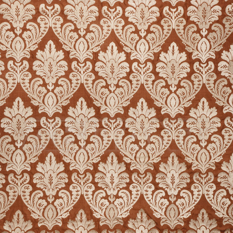 Buy Portiere fabric Federer Coral Spice Fabricut Silk Nuances 3825001