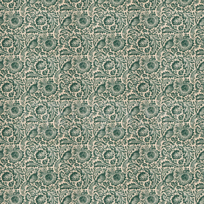 Buy Interior fabric  Felipe Batik Teal Fabricut Vignettes Vol. XIII (7 Books) 5115401