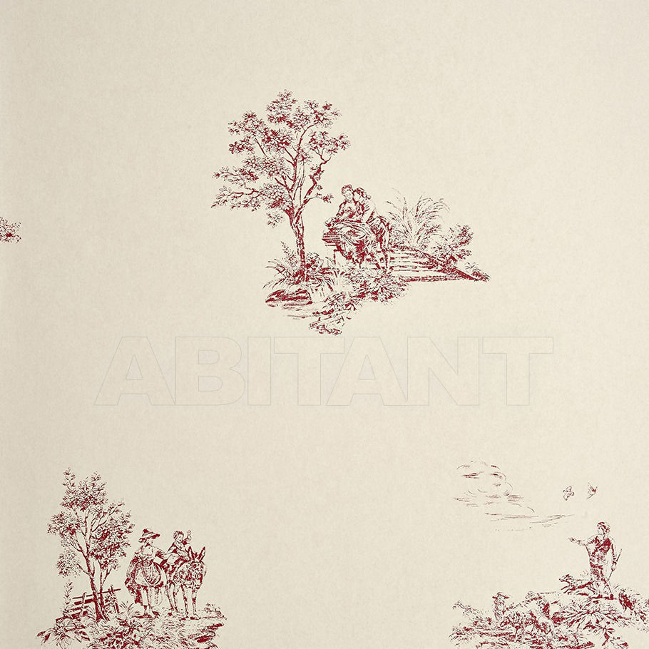 Buy Vinyl wallpaper Motifs placés Jouy Casadeco CHANTILLY CHT22928117
