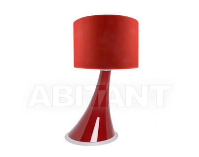 Red outlet bedside lamp